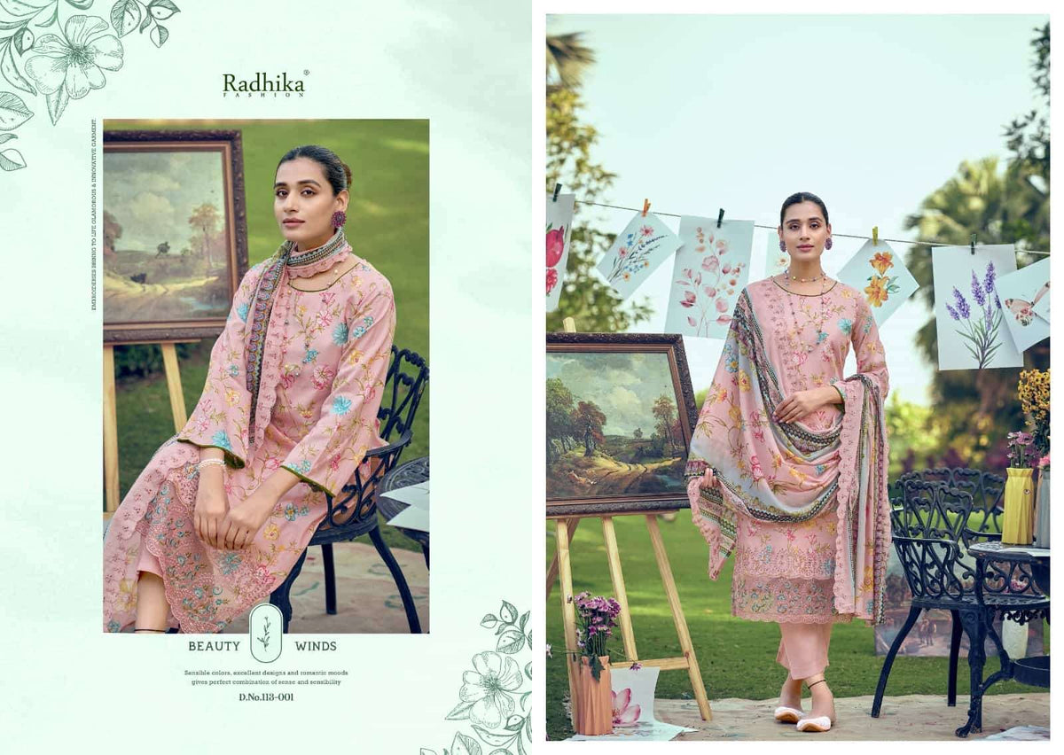 Radhika Aliya Pure Lawn Pakistani Suit