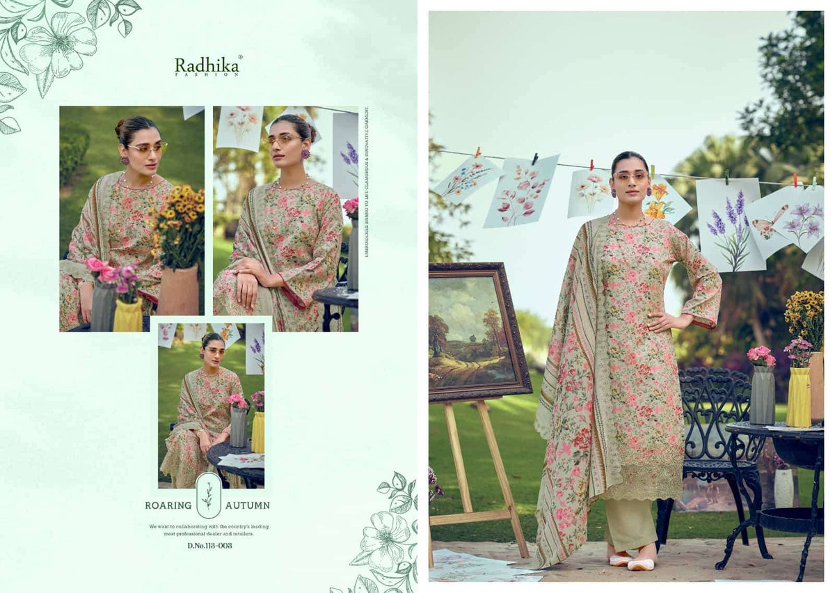 Radhika Aliya Pure Lawn Pakistani Suit