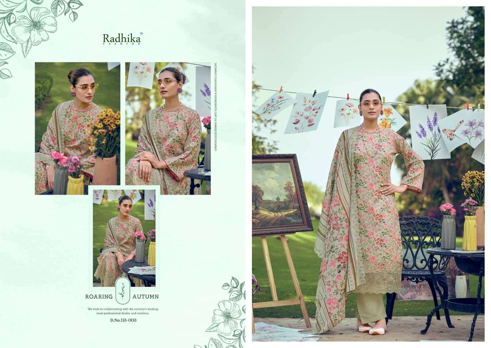 Radhika Aliya Pure Lawn Pakistani Suit