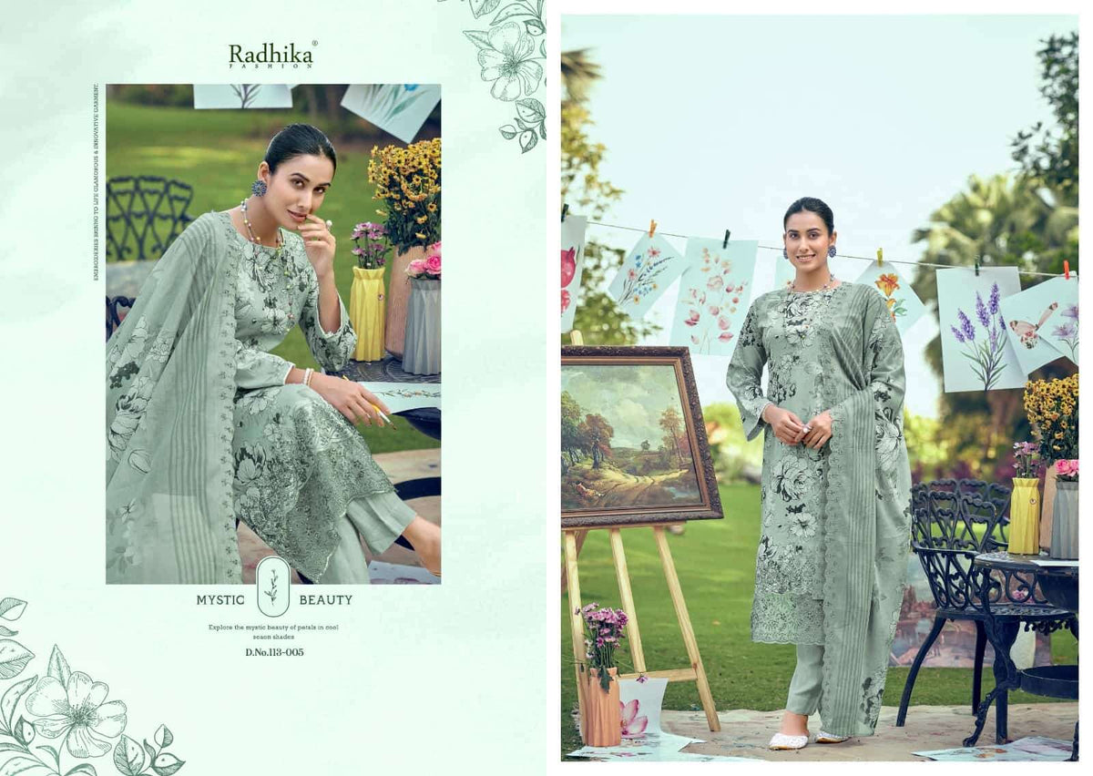 Radhika Aliya Pure Lawn Pakistani Suit