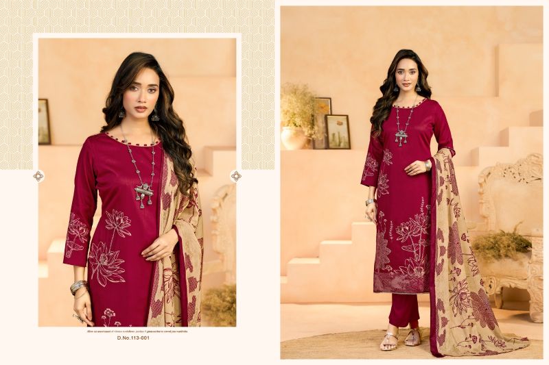 Radhika Azara Jessika Vol 3 Jam Cotton Dress Material