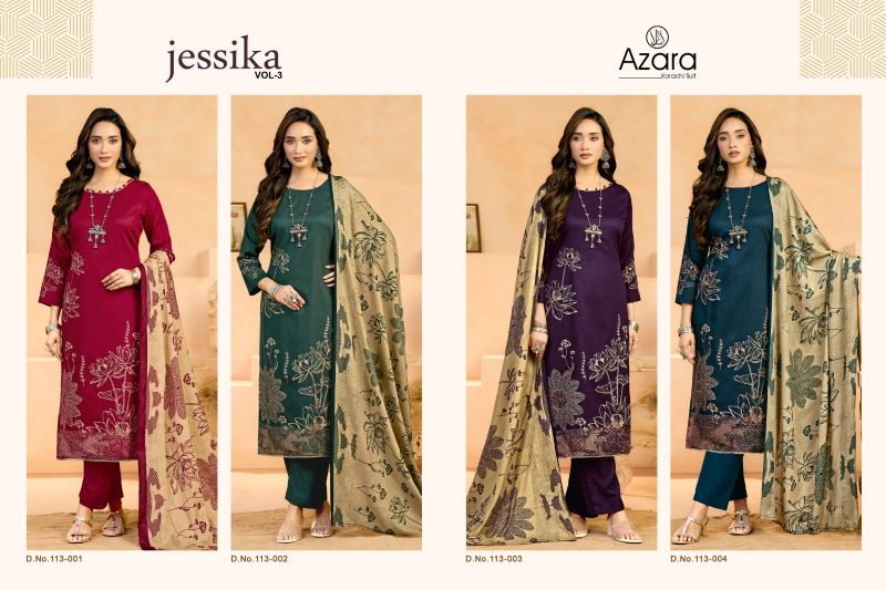 Radhika Azara Jessika Vol 3 Jam Cotton Dress Material