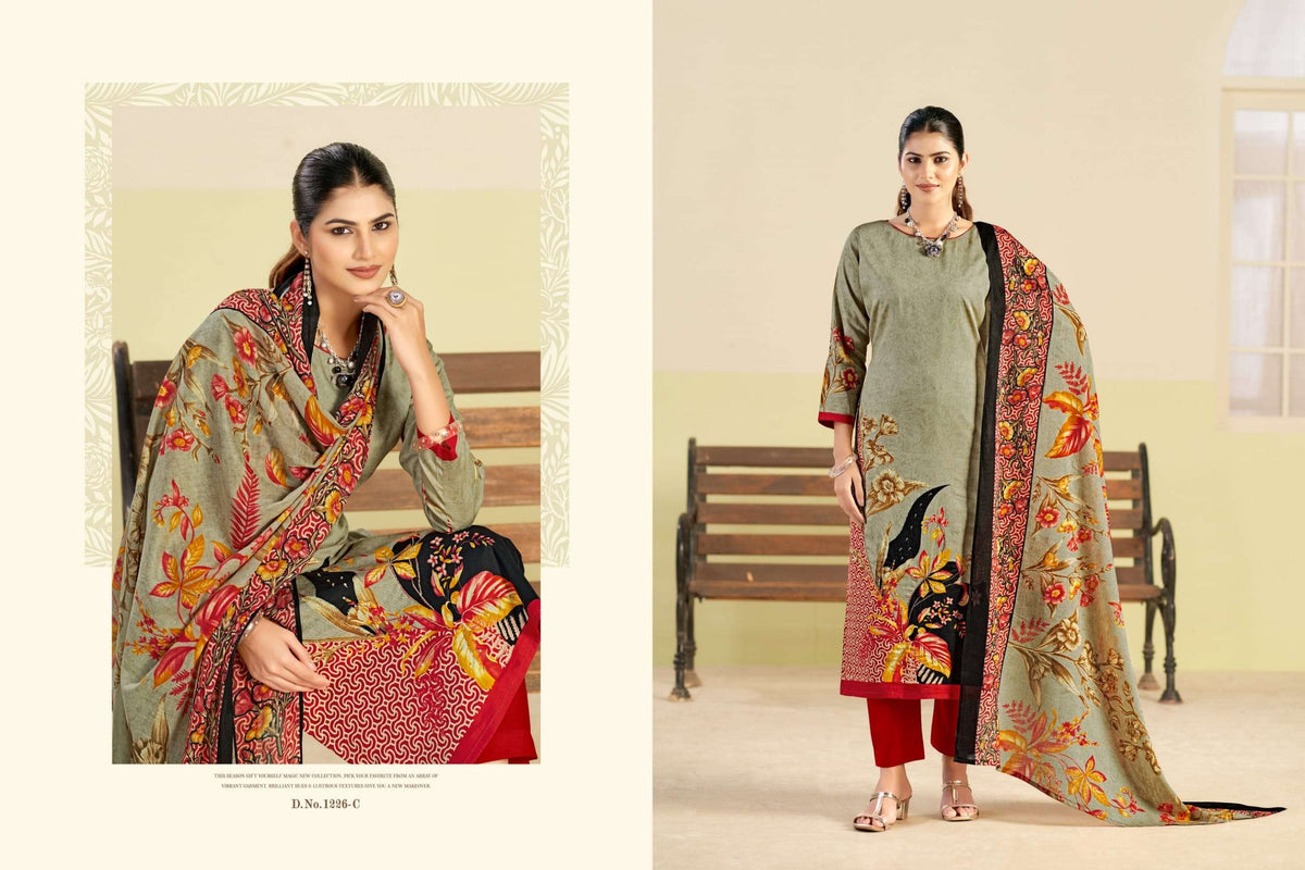 Radhika Fashion Azara Kayka Cotton Dress Material