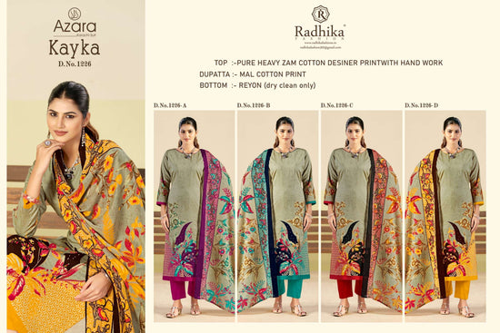 Radhika Fashion Azara Kayka Cotton Dress Material