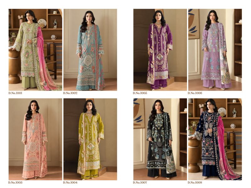 Radhika Azara Sidra Pure Cotton Embroidered Dress Material