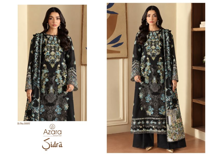 Radhika Azara Sidra Pure Cotton Embroidered Dress Material