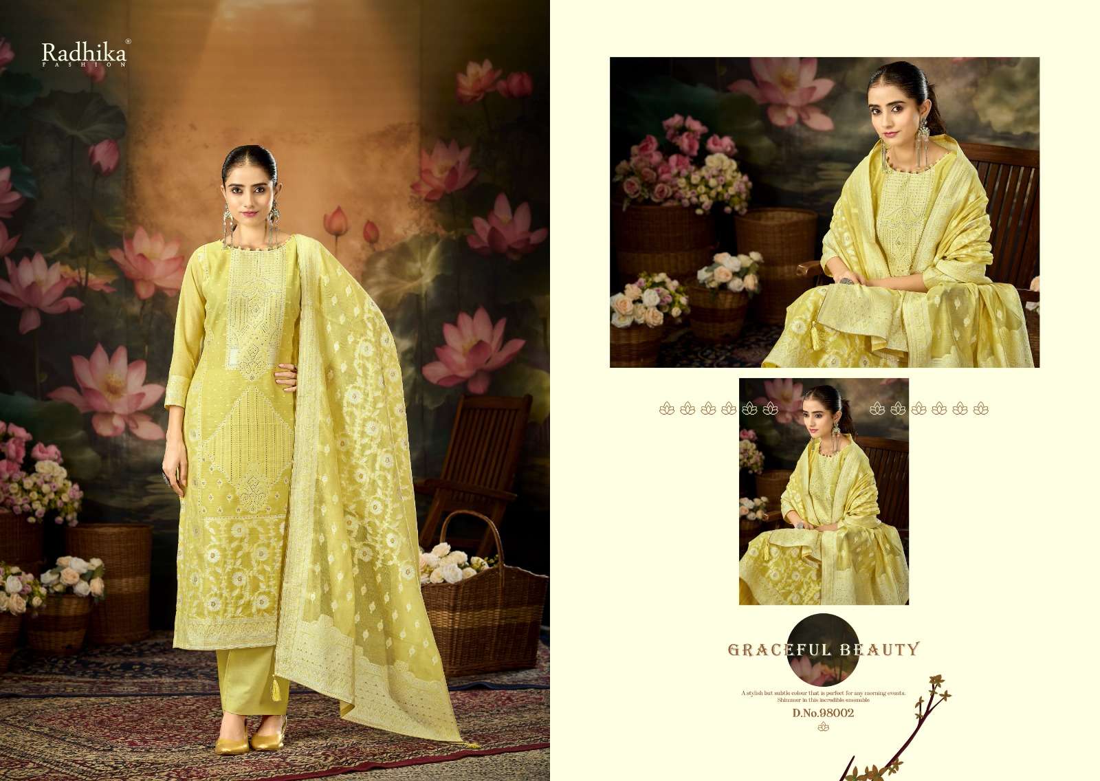 Radhika Banarasi Adha Vol 12 Cotton Jacquard Dress Material - Amrah Wholesale