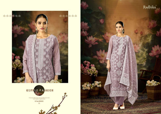 Radhika Banarasi Adha Vol 12 Cotton Jacquard Dress Material - Amrah Wholesale