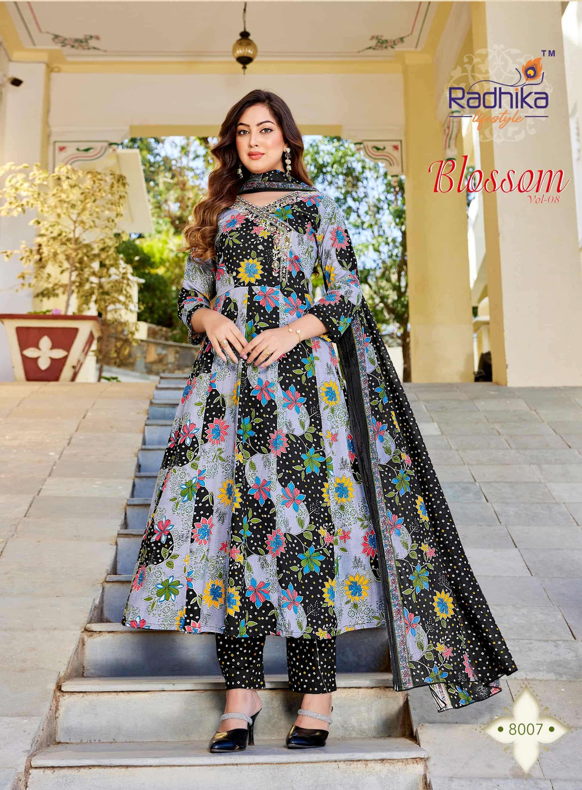 Radhika Lifestyle Blossom Vol - 08 Cotton Salwar Suit Set - Amrah Wholesale