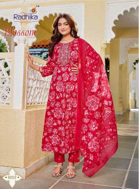 Radhika Lifestyle Blossom Vol - 08 Cotton Salwar Suit Set - Amrah Wholesale