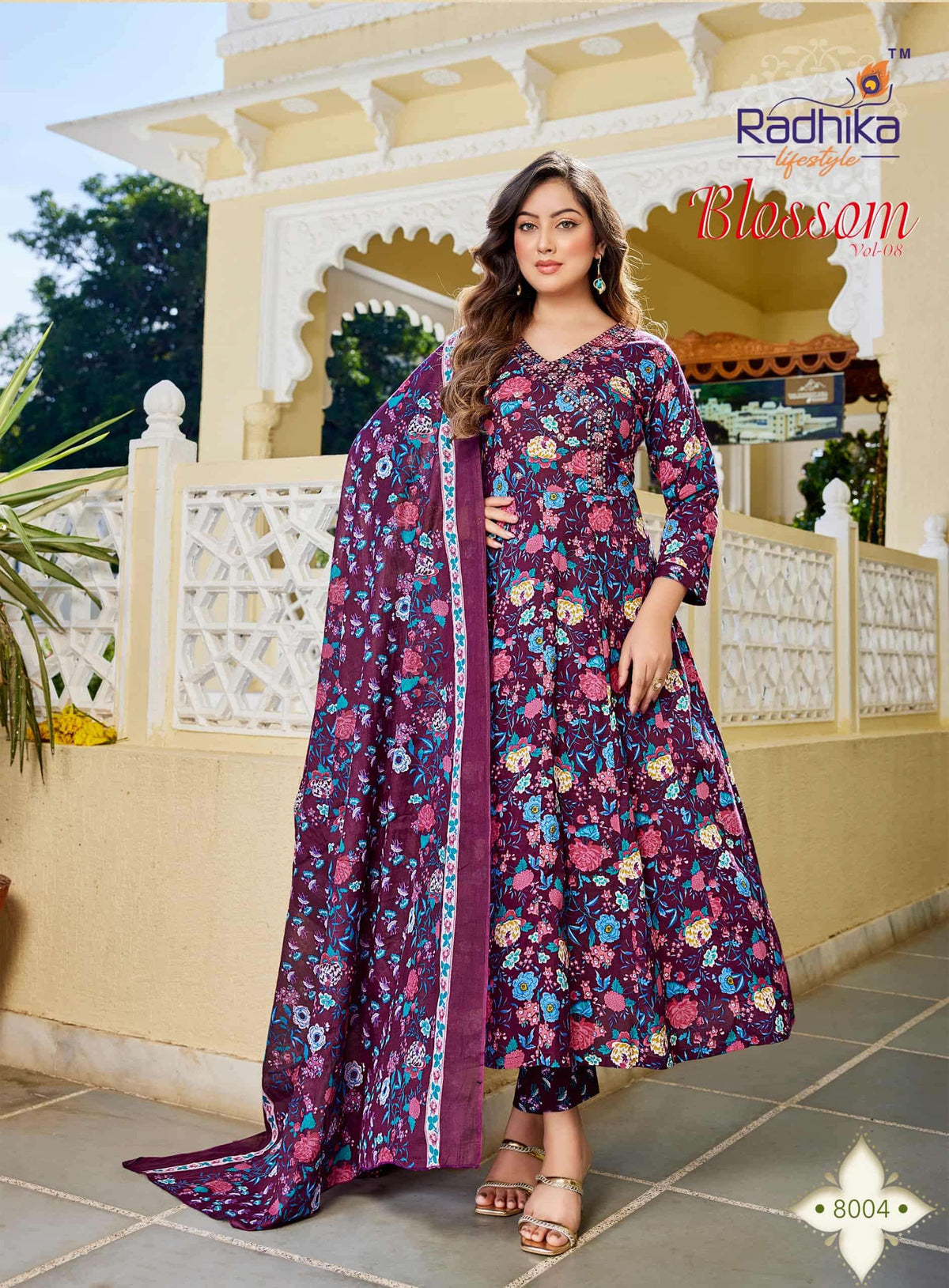 Radhika Lifestyle Blossom Vol - 08 Cotton Salwar Suit Set - Amrah Wholesale