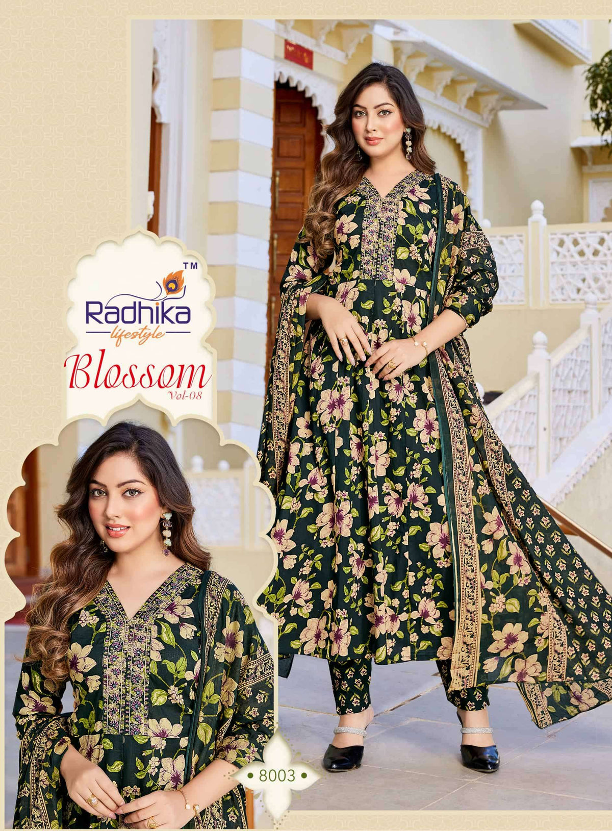 Radhika Lifestyle Blossom Vol - 08 Cotton Salwar Suit Set - Amrah Wholesale