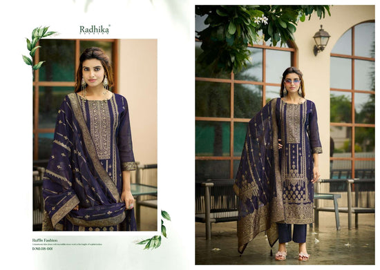 Radhika Fashion Banarasi Adha Vol-15 Cotton Jacquard Printed Salwar Suit