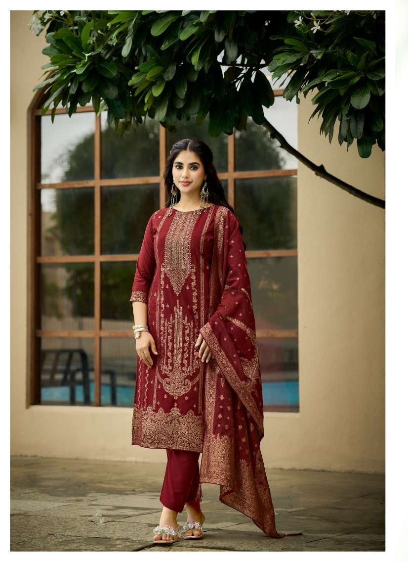 Radhika Fashion Banarasi Adha Vol-15 Cotton Jacquard Printed Salwar Suit