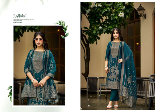 Radhika Fashion Banarasi Adha Vol-15 Cotton Jacquard Printed Salwar Suit