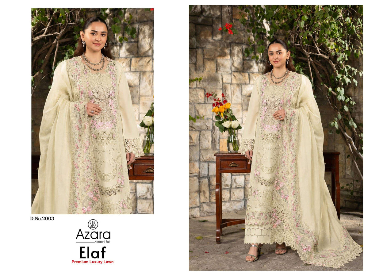 Radhika Fashion Elaf Premium Vol 2 Cotton Handwork Embroidered Pakistani Suit