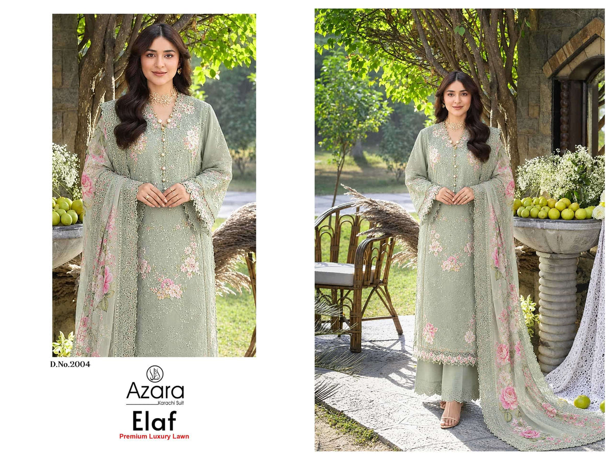 Radhika Fashion Elaf Premium Vol 2 Cotton Handwork Embroidered Pakistani Suit
