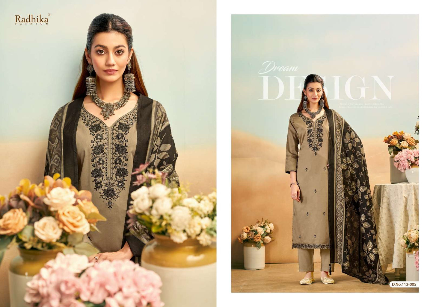 RADHIKA FASHION SAFINAZ Jaam Cotton Pakistani Suit - Amrah Wholesale