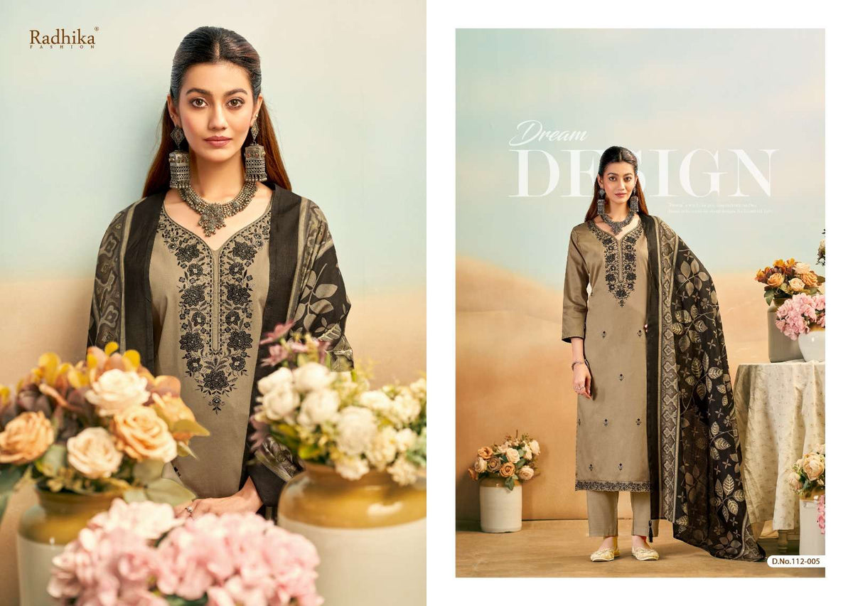 RADHIKA FASHION SAFINAZ Jaam Cotton Pakistani Suit - Amrah Wholesale