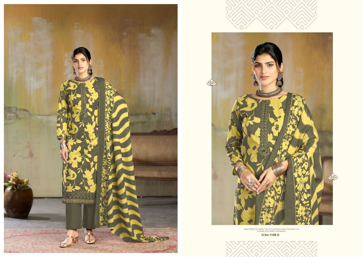 Radhika Fitoor Pure Lawn Cotton Printed Dress Material - Amrah Wholesale