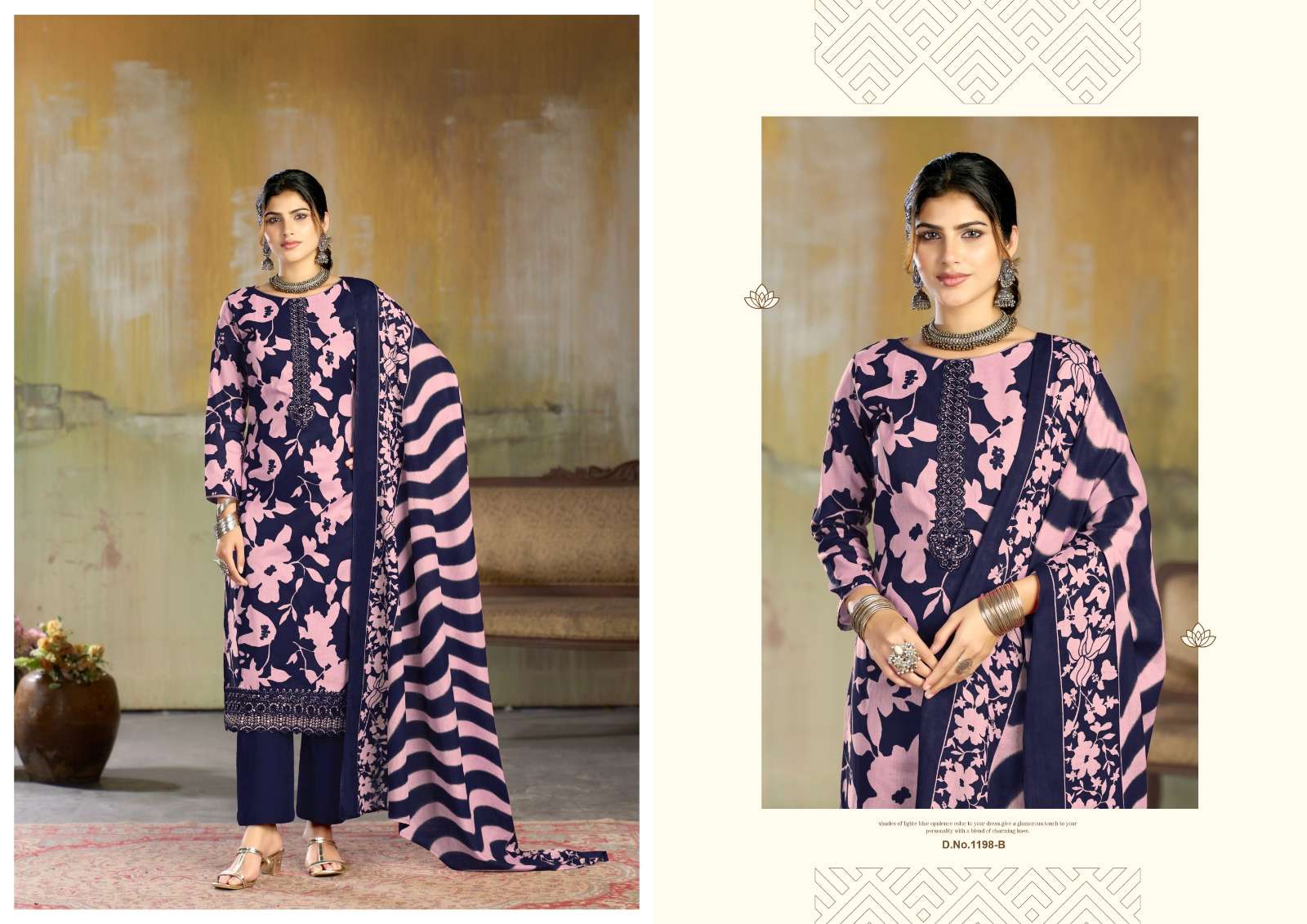 Radhika Fitoor Pure Lawn Cotton Printed Dress Material - Amrah Wholesale