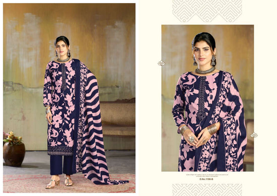 Radhika Fitoor Pure Lawn Cotton Printed Dress Material - Amrah Wholesale