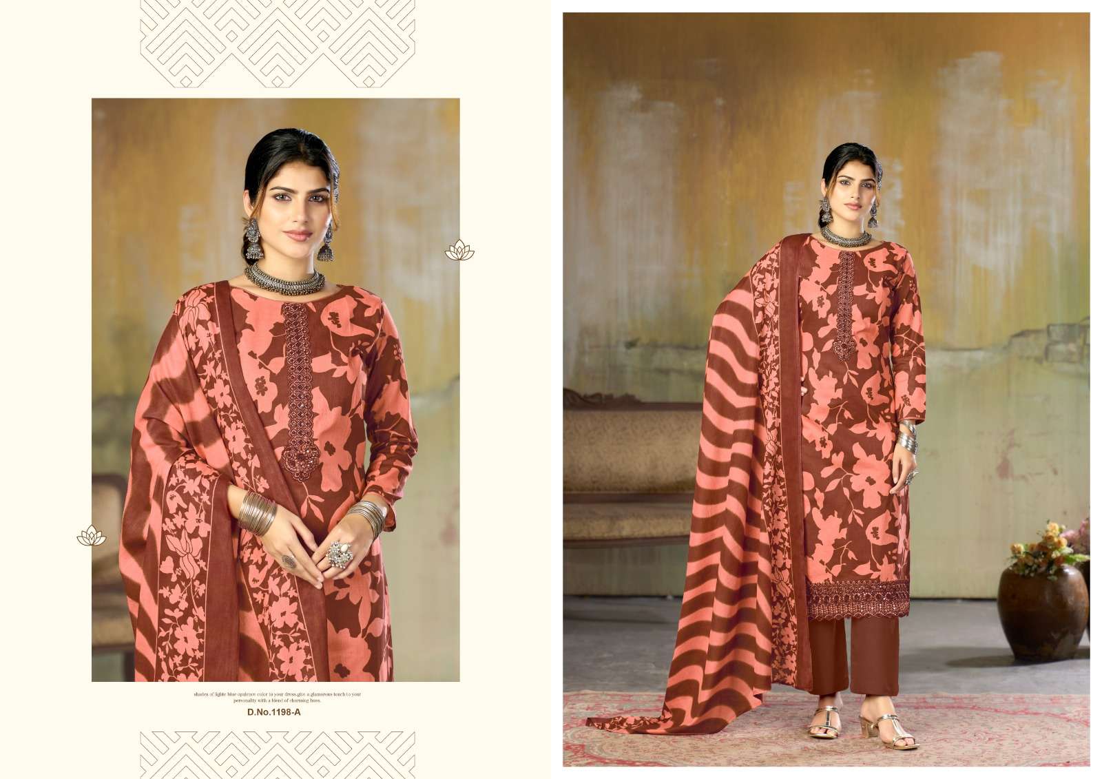 Radhika Fitoor Pure Lawn Cotton Printed Dress Material - Amrah Wholesale