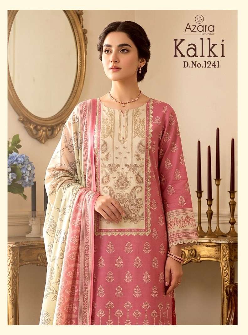 Radhika Kalki 1241 Pure Jam Cotton Dress Material - Amrah Wholesale