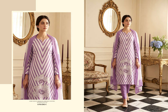 Radhika Kalki 1242 Pure Jaam Cotton Designer Print Dress Material - Amrah Wholesale
