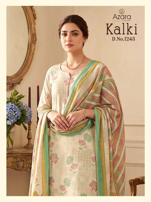 Radhika Kalki 1243 Pure Jam Cotton Dress Material