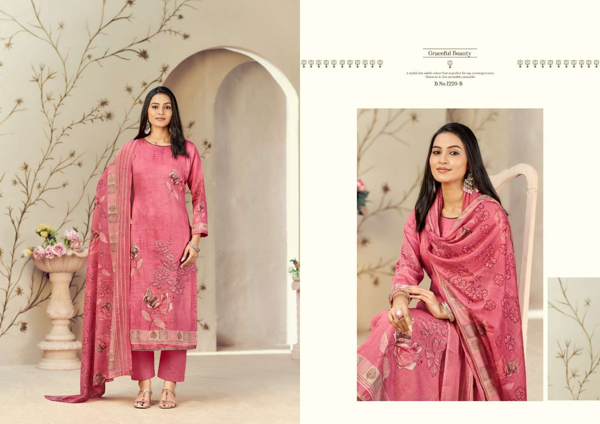 Radhika Kayka 1220 Heavy Jam Cotton Dress Material - Amrah Wholesale