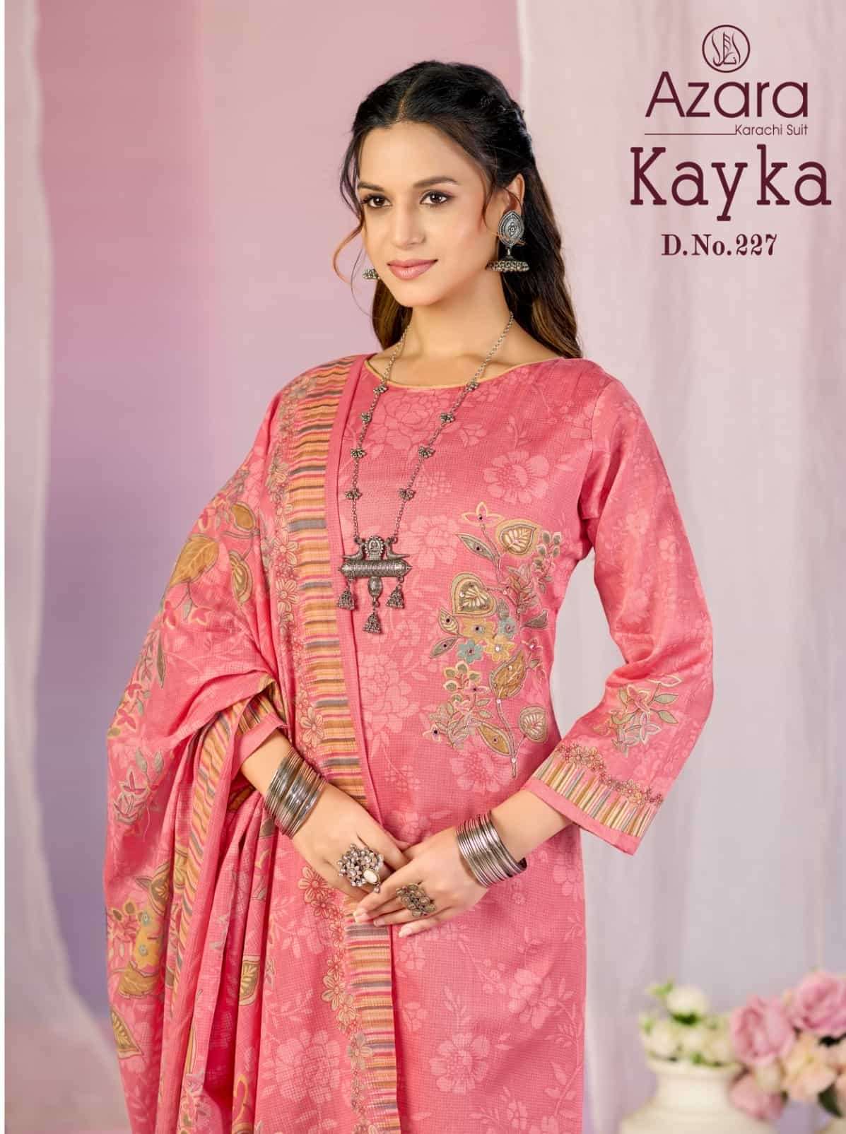 Radhika Kayka 227 Heavy Zam Cotton Dress Material - Amrah Wholesale