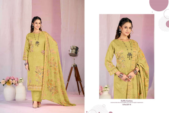 Radhika Kayka 227 Heavy Zam Cotton Dress Material - Amrah Wholesale