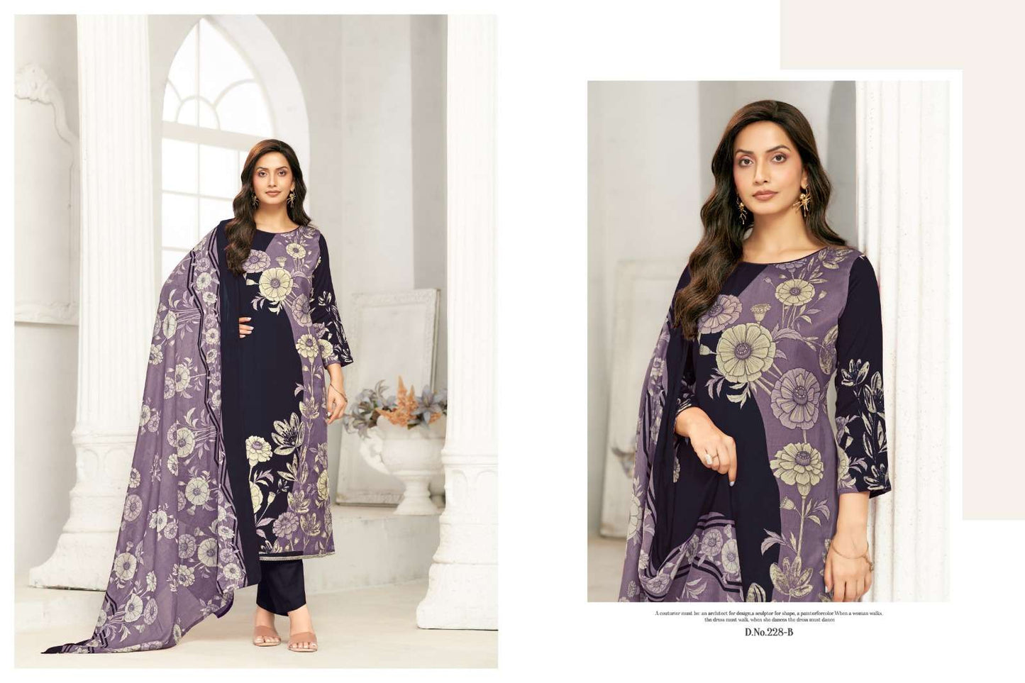 Radhika Kayka 228 Jam Cotton Printed Dress Material - Amrah Wholesale