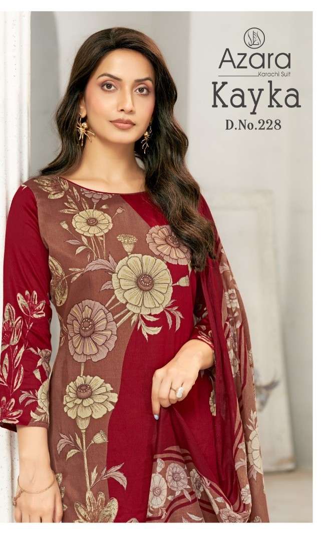 Radhika Kayka 228 Jam Cotton Printed Dress Material - Amrah Wholesale