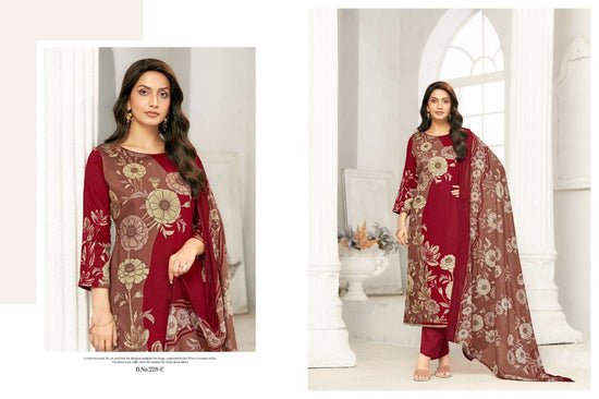 Radhika Kayka 228 Jam Cotton Printed Dress Material - Amrah Wholesale