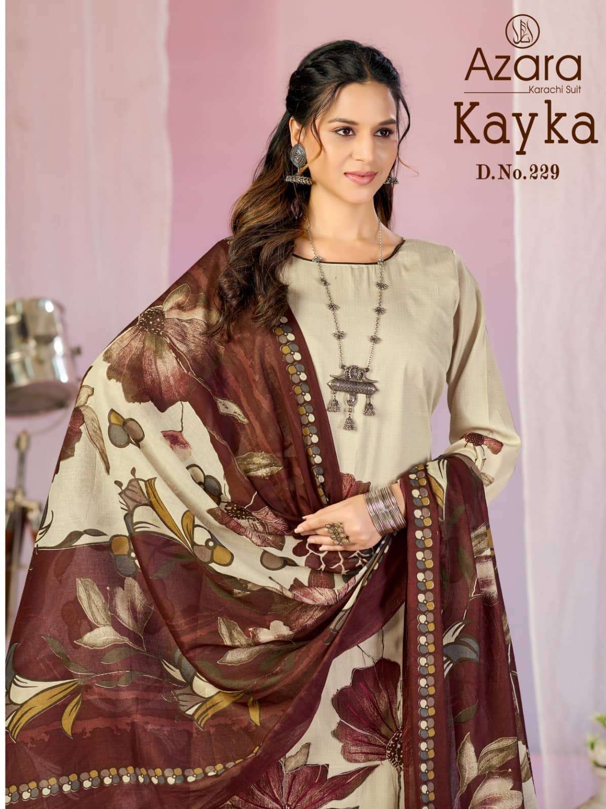Radhika Kayka 229 Pure Heavy Zam Cotton Dress Material