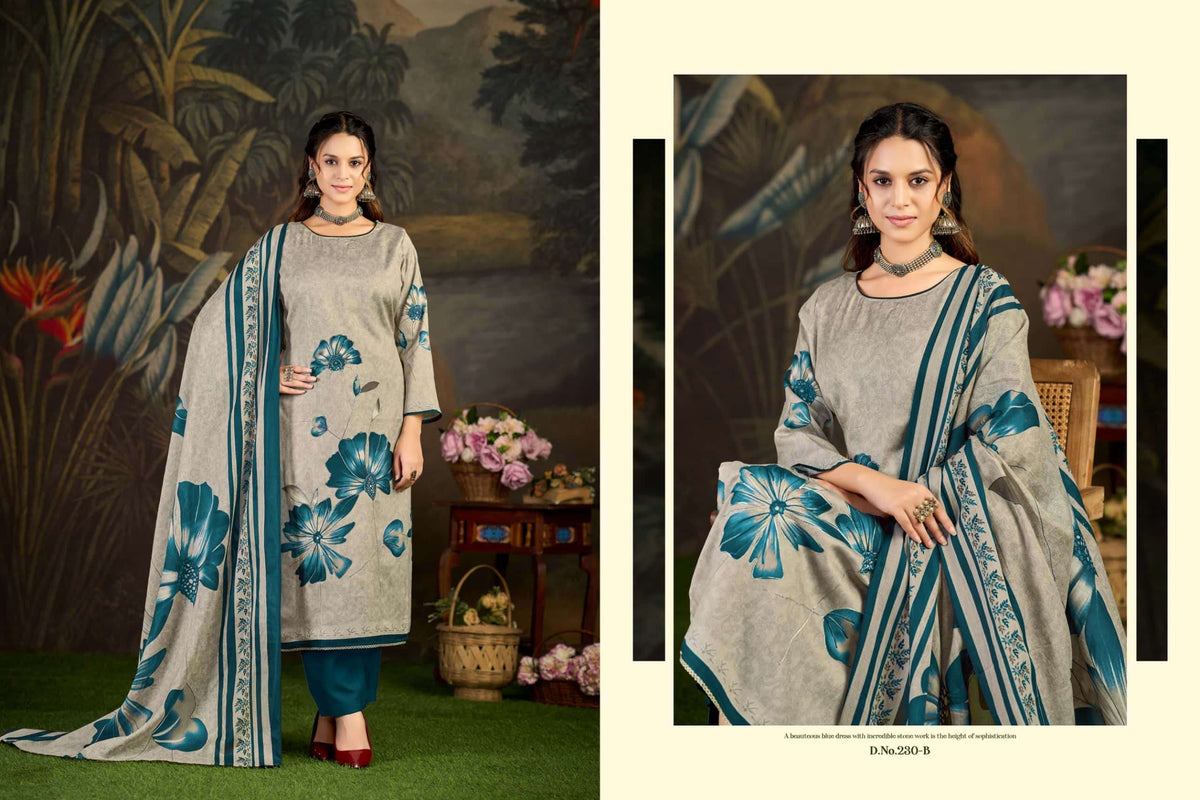 Radhika Kayka 230 Zam Cotton Designer Print Dress Material