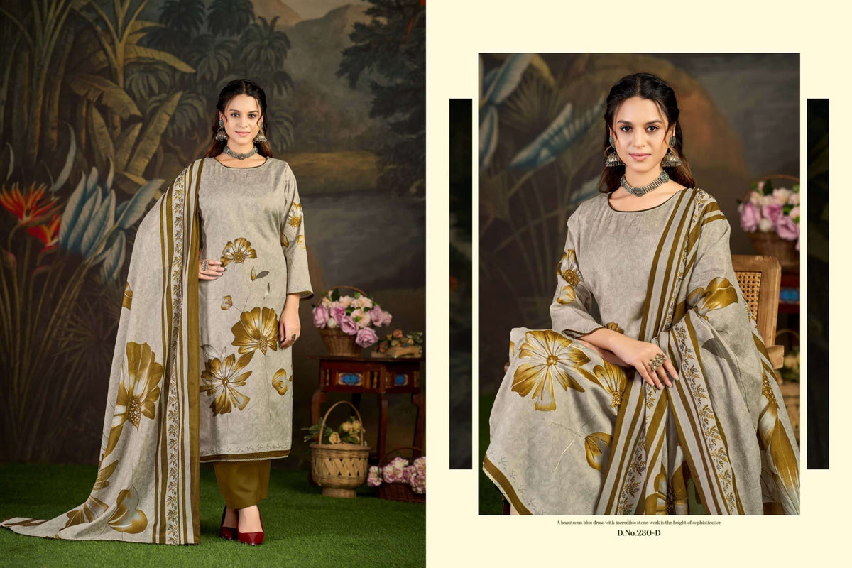 Radhika Kayka 230 Zam Cotton Designer Print Dress Material