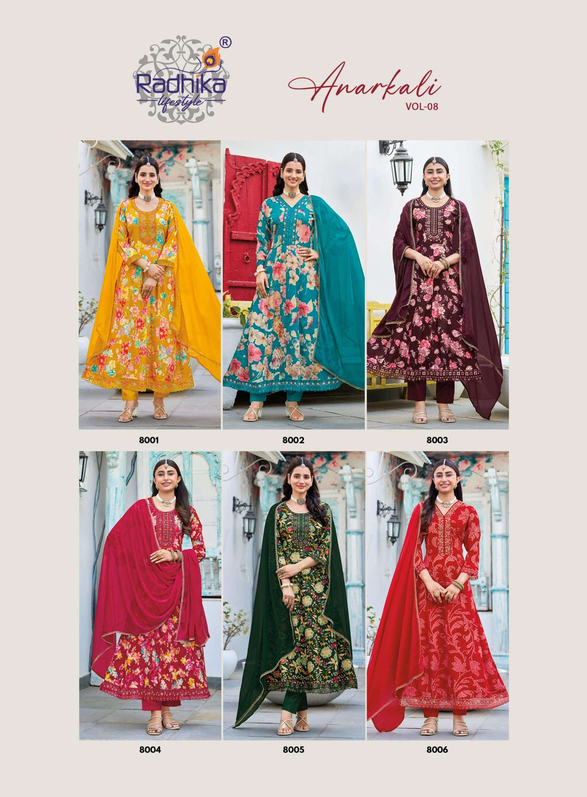 Radhika Lifestyle Anarkali Vol - 08 - Amrah Wholesale