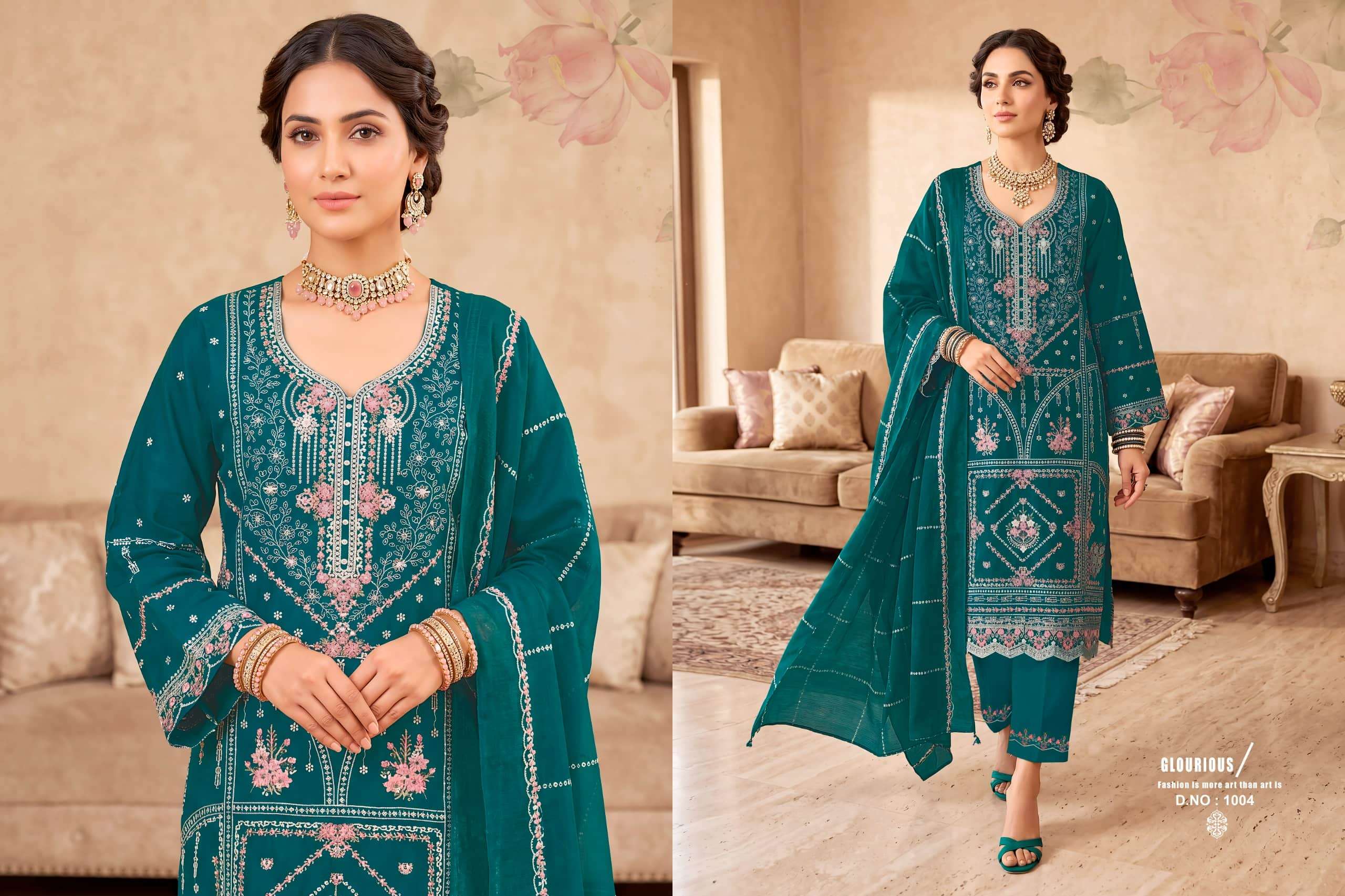 RADHIKA LIFESTYLE AZARA SAFIA Cotton Printed Pakistani Suit