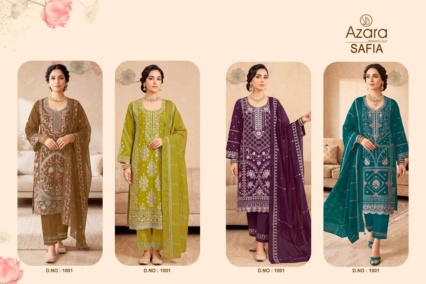 RADHIKA LIFESTYLE AZARA SAFIA Cotton Printed Pakistani Suit