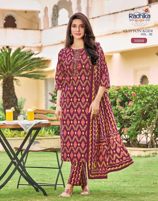 Radhika Lifestyle Cotton Kudi Vol 30 Pure Cotton Salwar Suit Set
