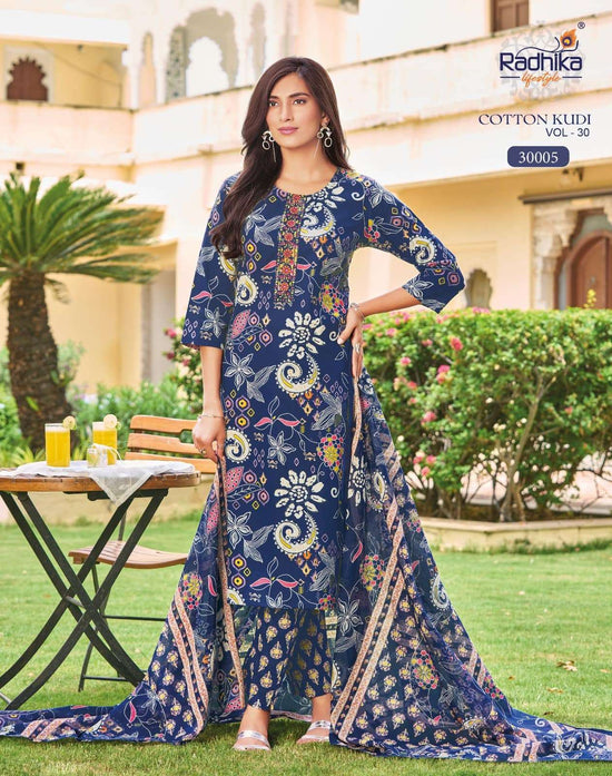 Radhika Lifestyle Cotton Kudi Vol 30 Pure Cotton Salwar Suit Set