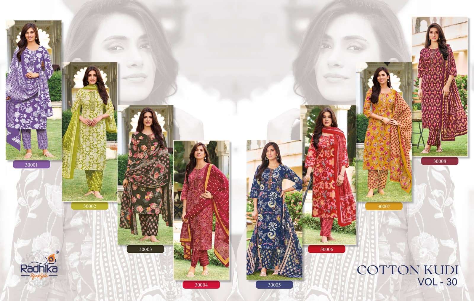Radhika Lifestyle Cotton Kudi Vol 30 Pure Cotton Salwar Suit Set
