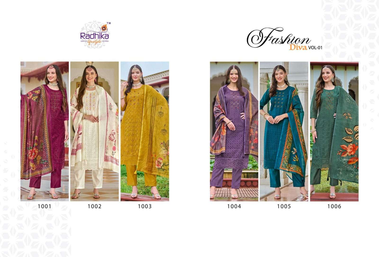 Radhika Lifestyle Fashion Diva Vol-1 Chanderi Silk Salwar Suit Set