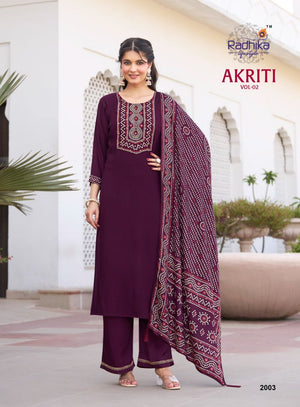Radhika Lifestyle Radhika Akriti Vol 2 Gaji Silk Suit Set