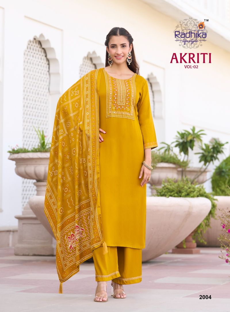 Radhika Lifestyle Radhika Akriti Vol 2 Gaji Silk Suit Set