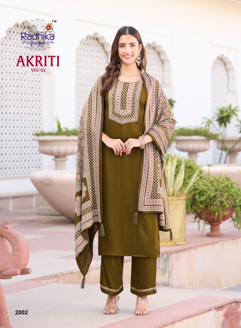 Radhika Lifestyle Radhika Akriti Vol 2 Gaji Silk Suit Set