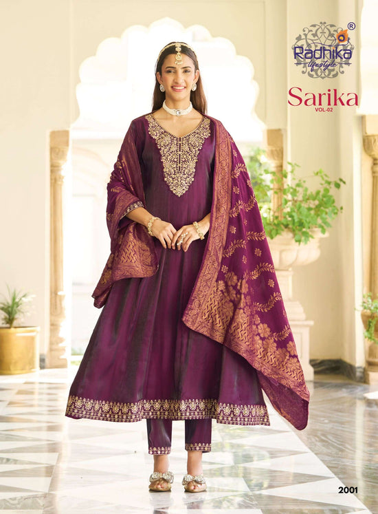 Radhika Lifestyle Sarika Vol-2 Roman Silk Anarkali Salwar Suit